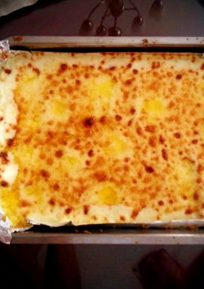 Una foto de Puré de Patatas gratinado