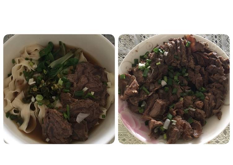 滷牛腱和簡易牛肉麵