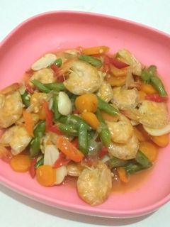 Foto resep Tumis Buncis Wortel Udang