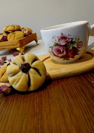 عکسی از دستور کلوچه دورنگ😋👌