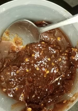 A picture of Imli ki chutney.