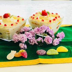 A picture of #Rainbow Contest# Day 512/06/2018Rainbow shrikhand.