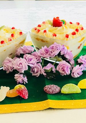 A picture of #Rainbow Contest# Day 512/06/2018Rainbow shrikhand.