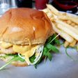 My Chicken & Bacon in parmesan Breadcrumbs on a Bun