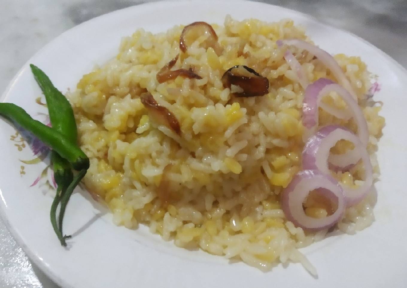 Healthy, mung daal kichdi