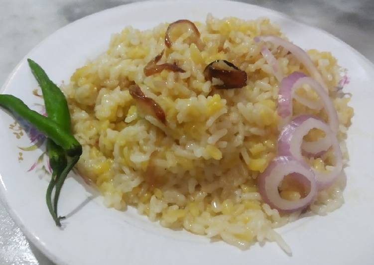 Healthy, moong daal khichdi