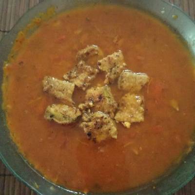 Sopa de tomate, pepas de girasol y bocate de berenjena Receta de Mica vegan  y recetas para todos - Cookpad