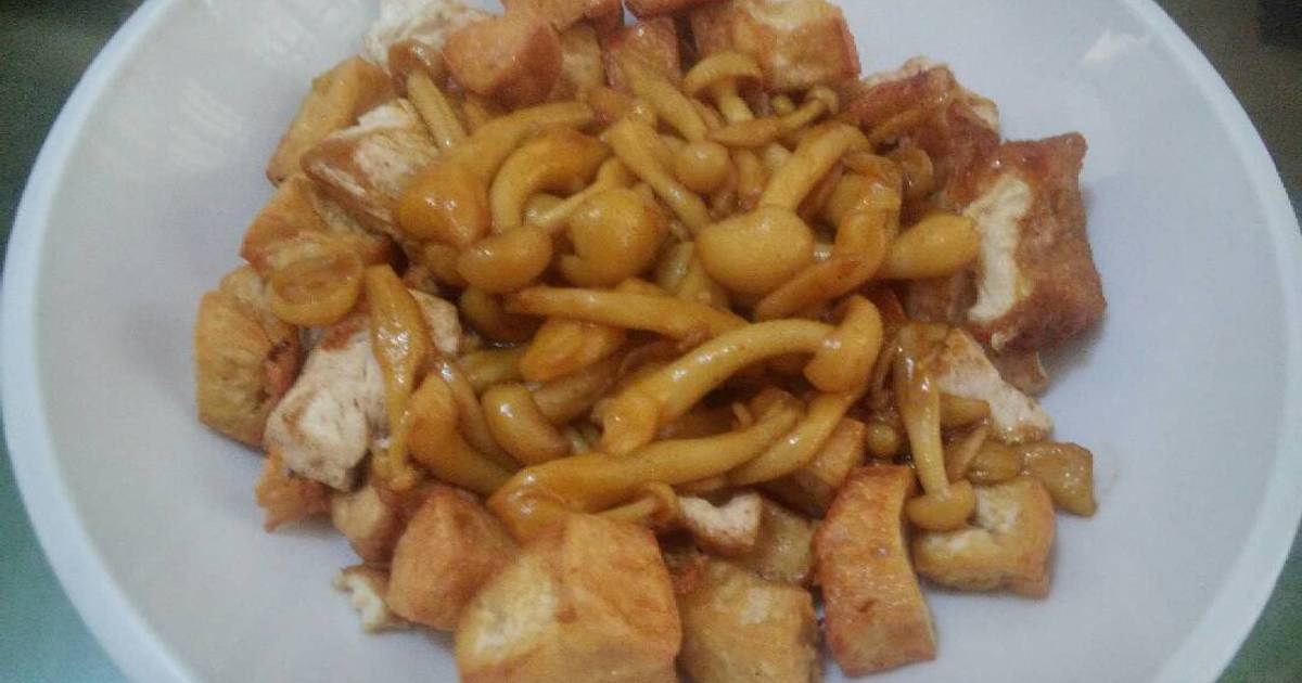 Resep Tahu cah jamur shimeji oleh Josephine Hiu Cookpad