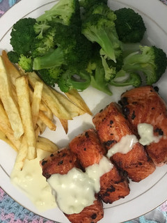 Foto resep Salmon Steak with Cheese Sauce