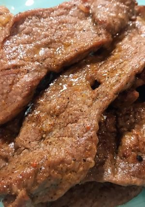烤牛排片（只需4分钟） 的食譜成品照片