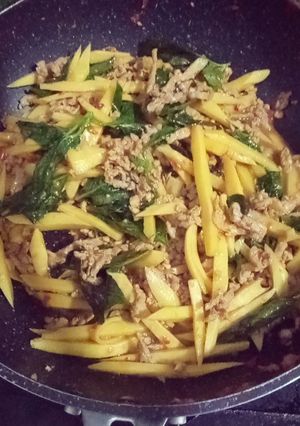 รูปของ ผัดหน่อไม้หมูสับ - คีโต