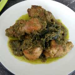 A picture of Ayam lado hijau.