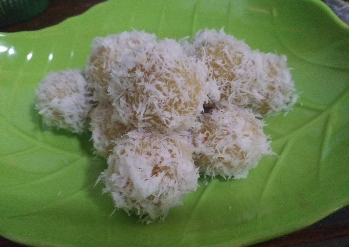 Cara praktis membuat Klepon ubi tanpa pewarna  enak