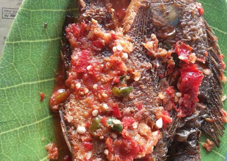 Resep Mujaer bumbu sambal mentah, Lezat Sekali