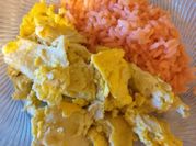 Una foto de migas de chile