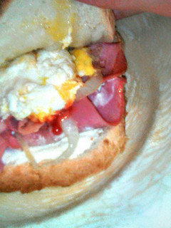Una foto de Sándwich bacon-huevo