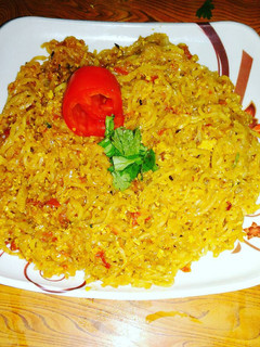 A picture of Egg masala Maggi.