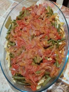 صورة لوصفة طبق لوبيا ماشطو (خضراء) مع البطاطا