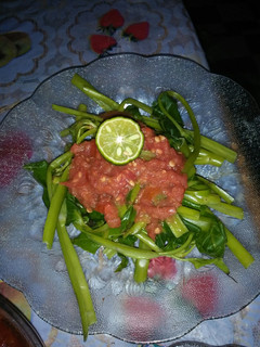 Foto resep Plecing kangkung khas lombok