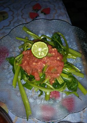 Foto resep Plecing kangkung khas lombok