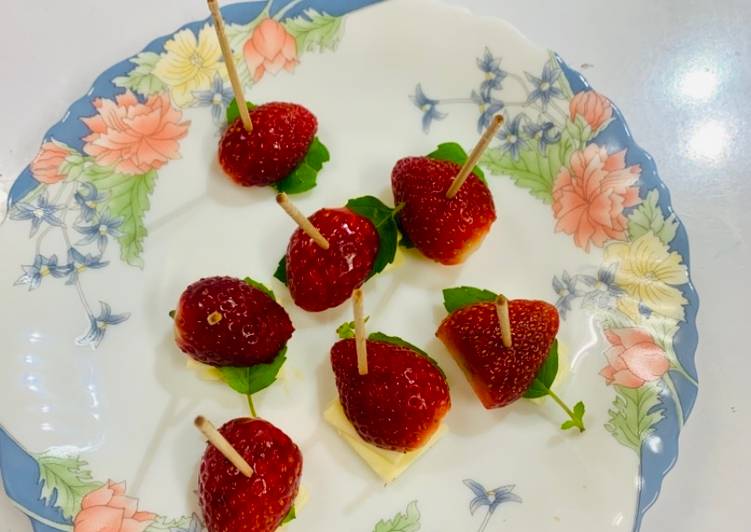 Step-by-Step Guide to Prepare Any-night-of-the-week Cheesy strawberry stick