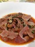 Fagioli Borlotti con Straccetti di Prosciutto Crudo