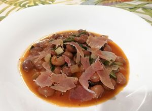 Foto di Fagioli Borlotti con Straccetti di Prosciutto Crudo