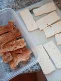 Chips crujientes de tofu
