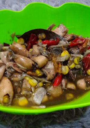 Foto resep Tumis Cumi asin jagung pedas