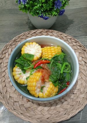 Foto resep Sayur Bayam Jagung