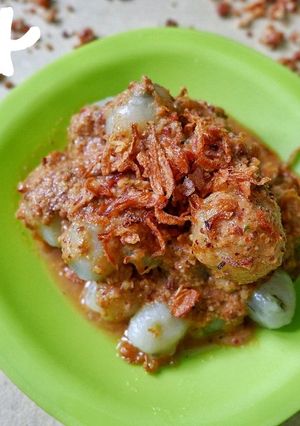Foto resep Cilok isi keju saus kacang