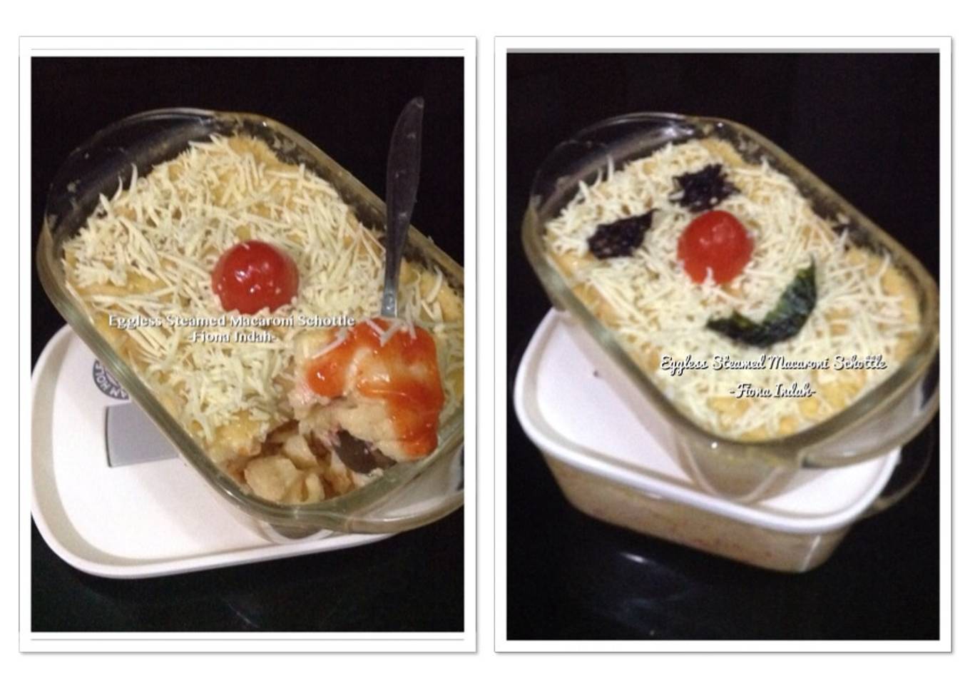 Eggless Steamed Macaroni Schottle