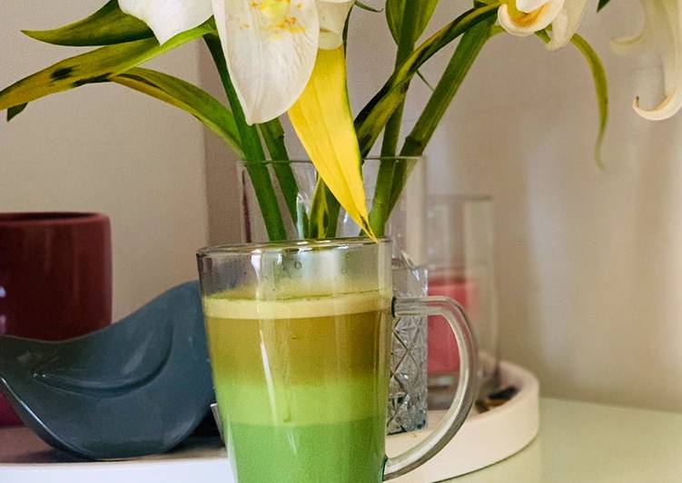 Recipe of Award-winning Dirty Matcha Latte for the Whiskless