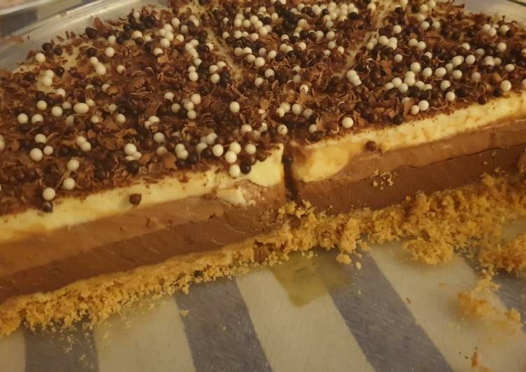 Tarta tres chocolates