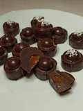 Bombones de chocolate rellenos
