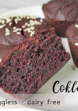 Foto resep 24. Muffin Coklat Ubi Ungu - Gluten Free