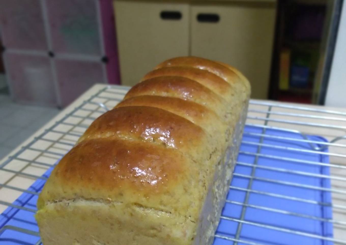 Roti Tawar Gandum Lembut No Mixer