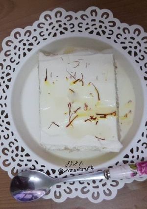 صورة لوصفة كيكة الحليب بالزعفران