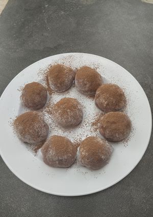 Foto resep Mochi Ubi Ungu Isi Wafer Cokelat