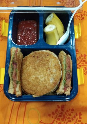 A picture of Vegetable sandwich.