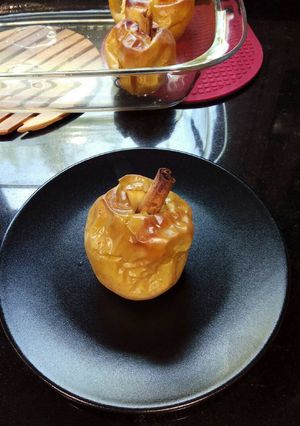 Una foto de Manzanas asadas