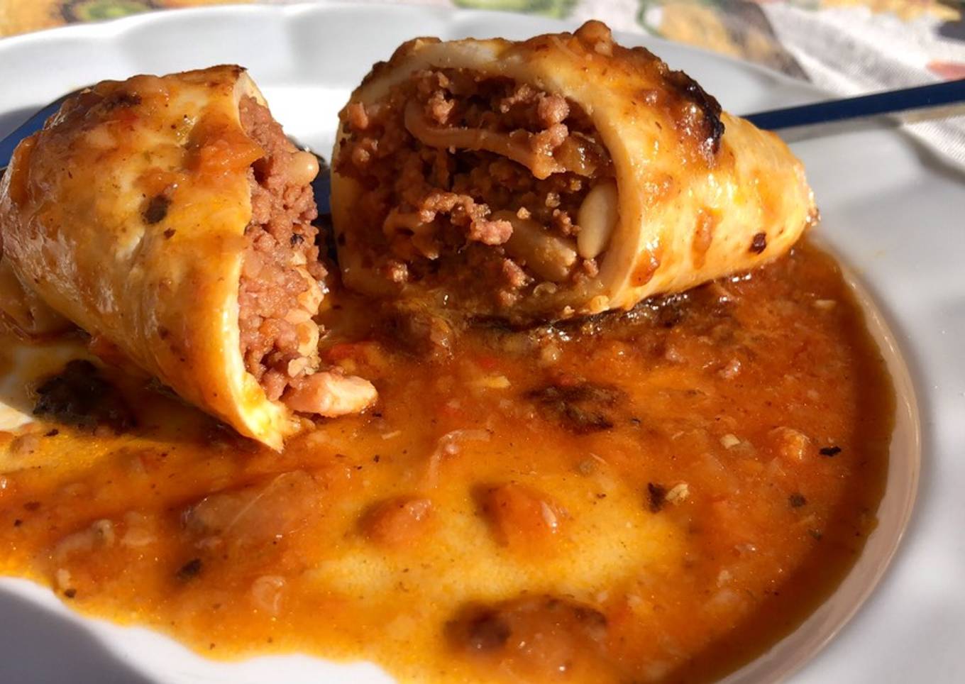 Calamares rellenos Borrego