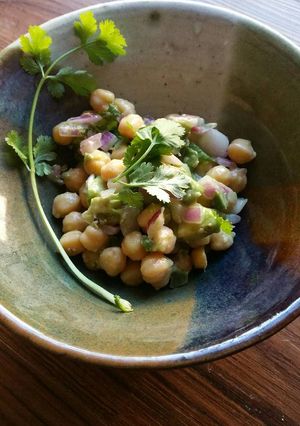 A picture of Chickpea Avocado Salsa.