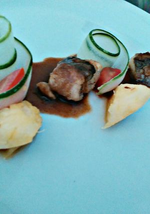 Foto resep Snapper Cube with Vegetable Pure of Malbi