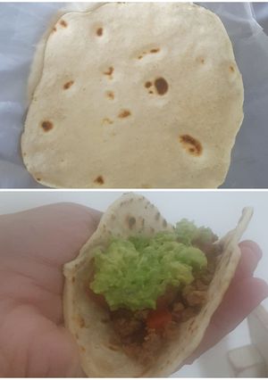 Una foto de Tacos caseros veganos
