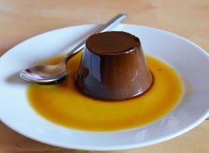 Foto principal de Flan vegano de chocolate