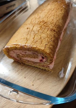 Epres mascarponés tekercs recept fotója