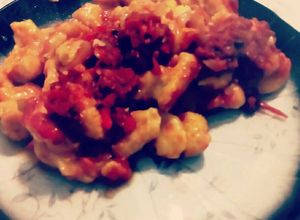 Una foto de Ñoquis de calabaza y zanahoria (vegano)