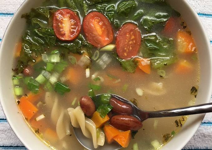 Cara Gampang Membuat Vegetable Pasta Soup, Lezat