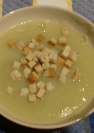 Una foto de Crema de Bubango y puerro